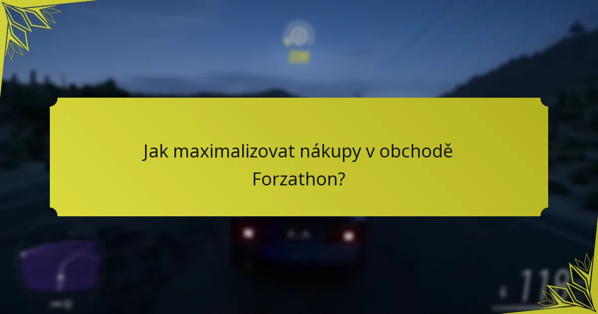 Jaká je zpětná vazba komunity na aktualizace obchodu Forzathon?