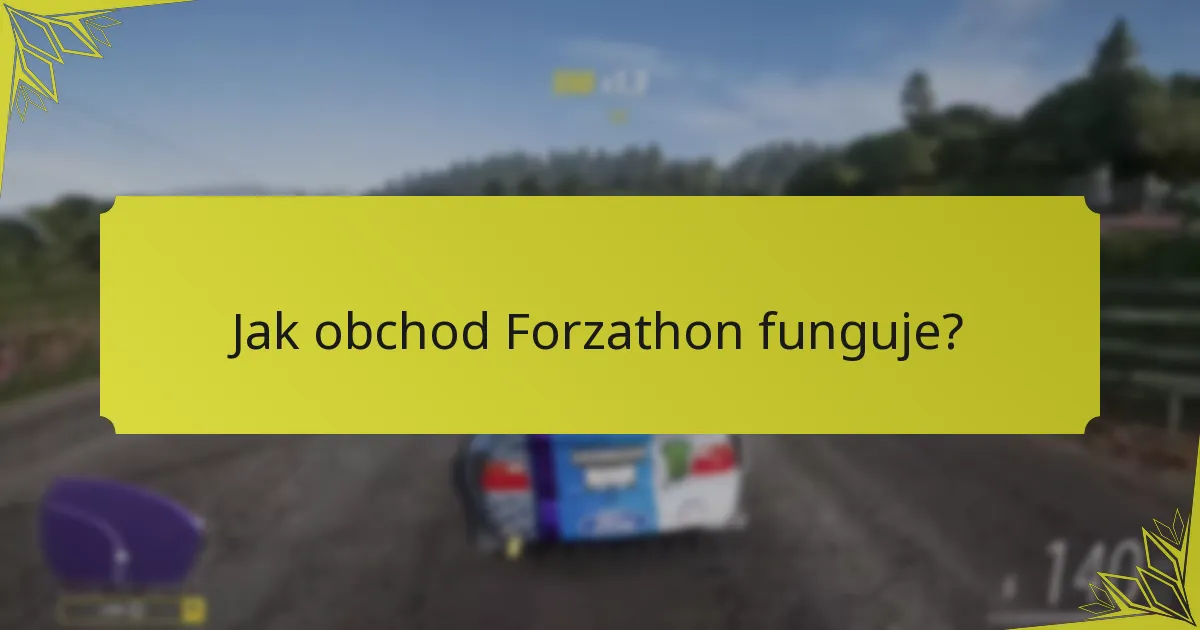 Jaké jsou rotace předmětů v obchodě Forzathon?