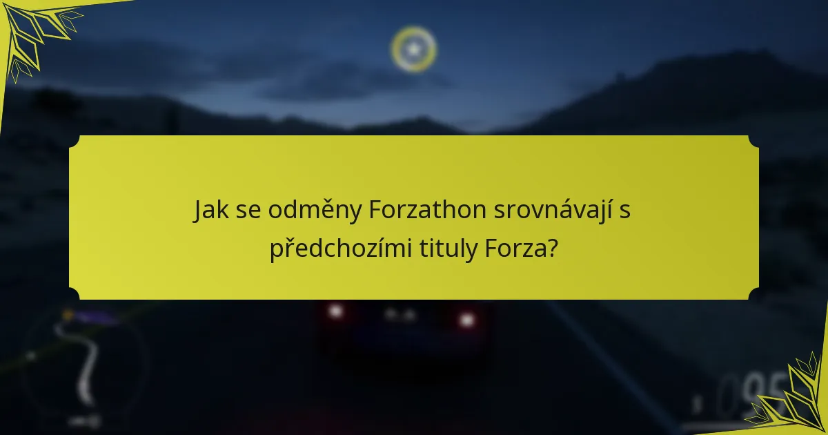 Jaké jsou úrovně odměn v obchodě Forzathon?