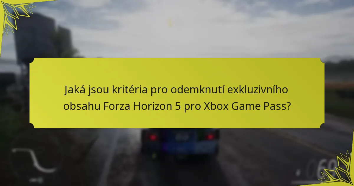Jak se komunita cítí ohledně exkluzivního obsahu Forza Horizon 5 pro Xbox Game Pass?