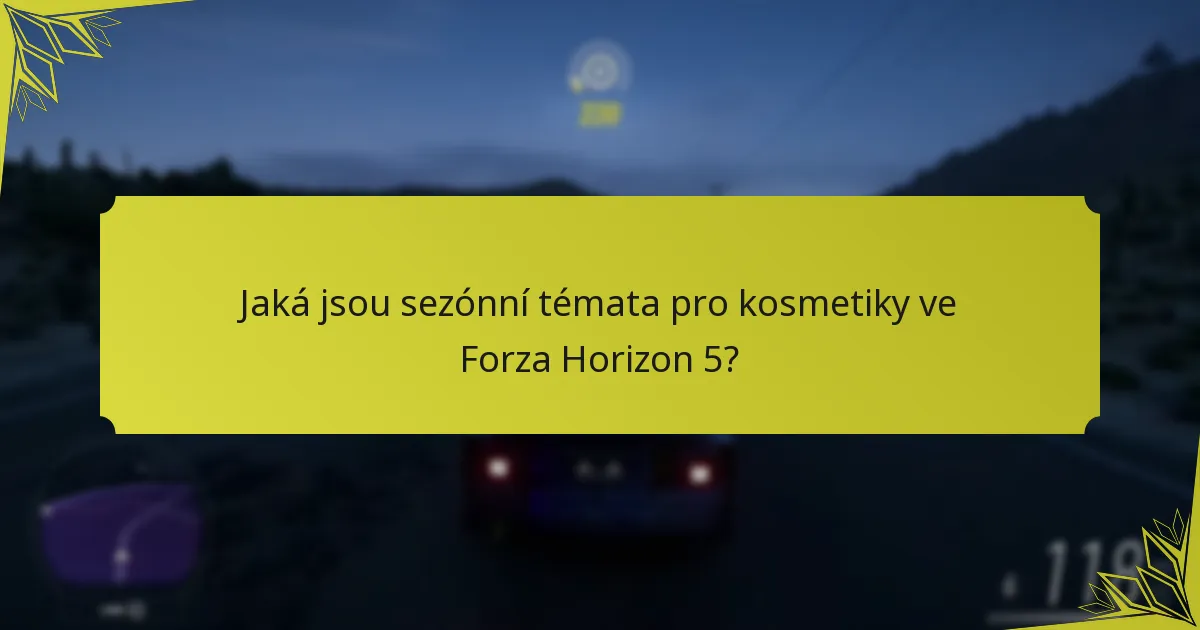 Jaké jsou možnosti nákupu kosmetik ve Forza Horizon 5?