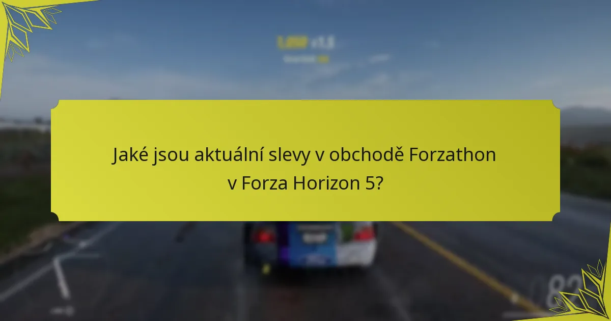 Jaké jsou reakce komunity na slevy v obchodě Forzathon?