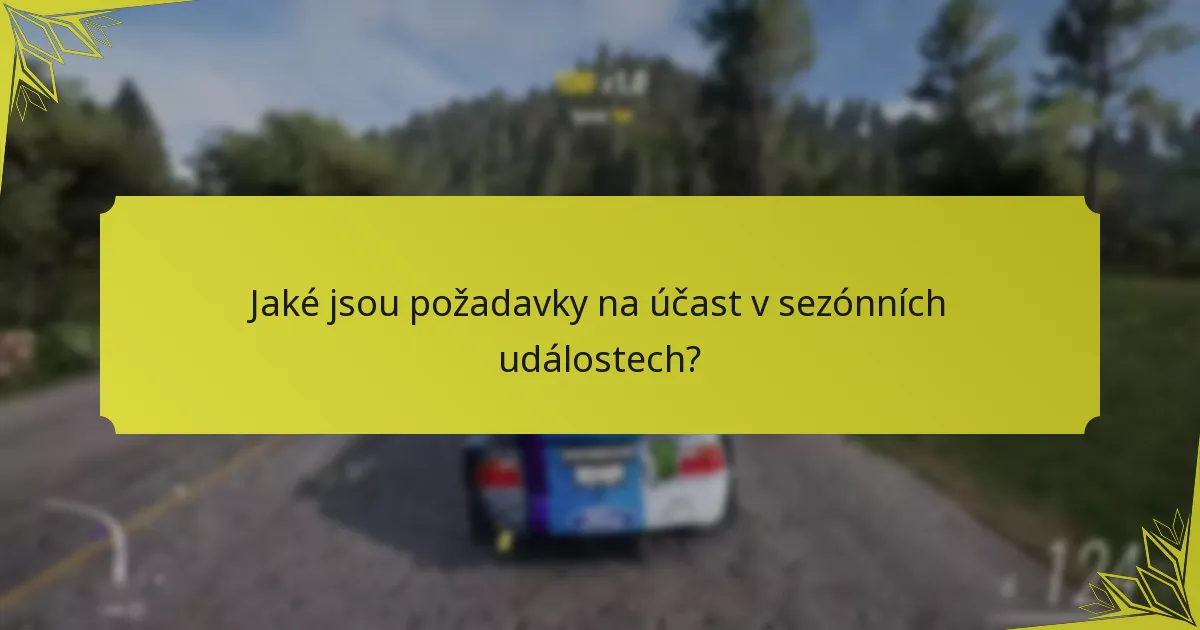 Jak se sezónní události srovnávají s jinými typy událostí ve Forza Horizon 5?